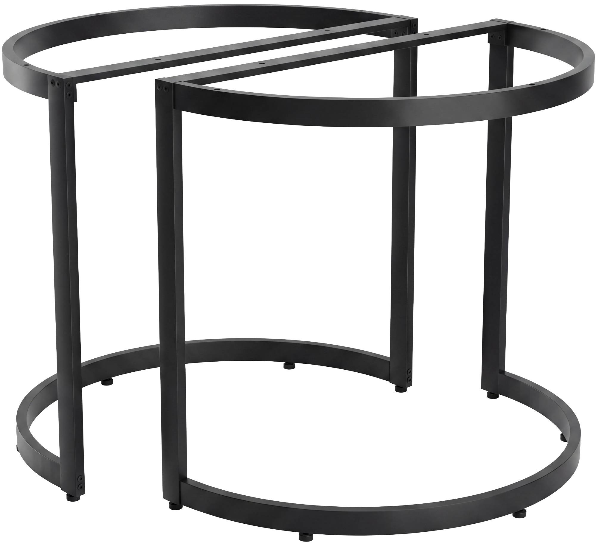 2x stolní nohy Cranford 80x40x72 - černá