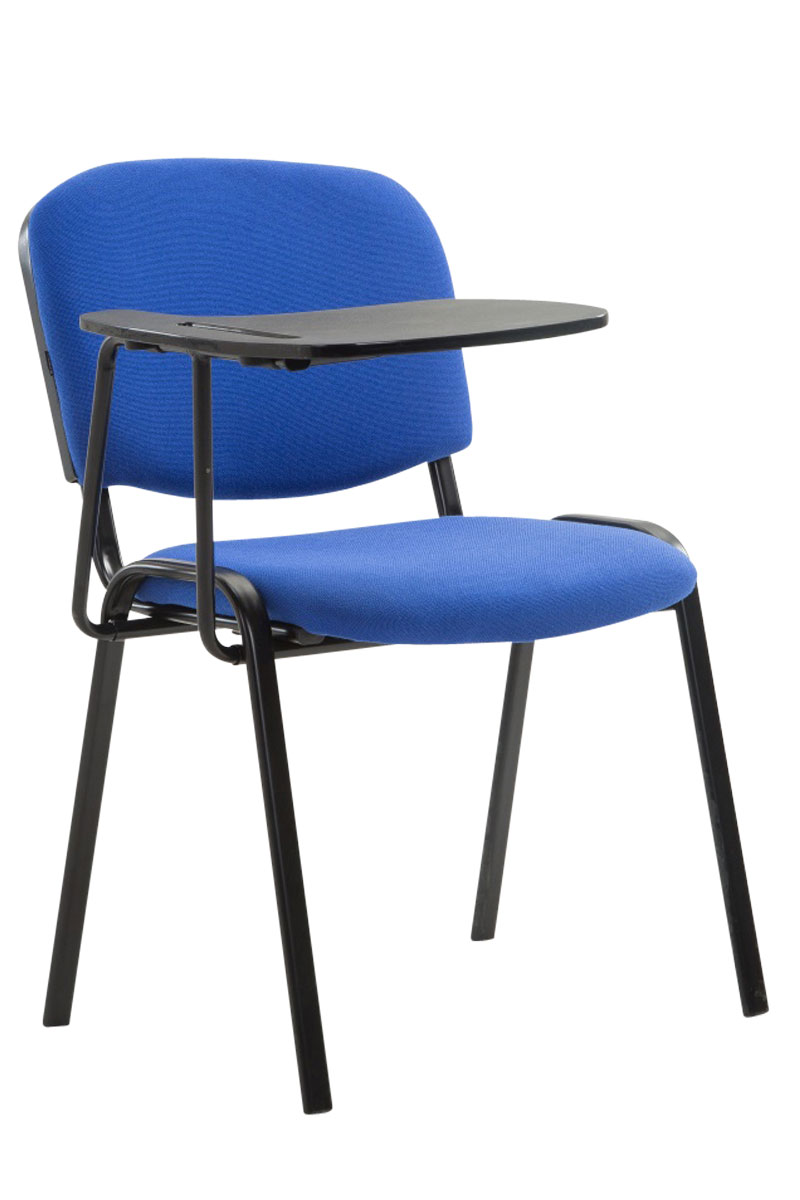 Židle Ken se skládacím stolkem látka - modrá