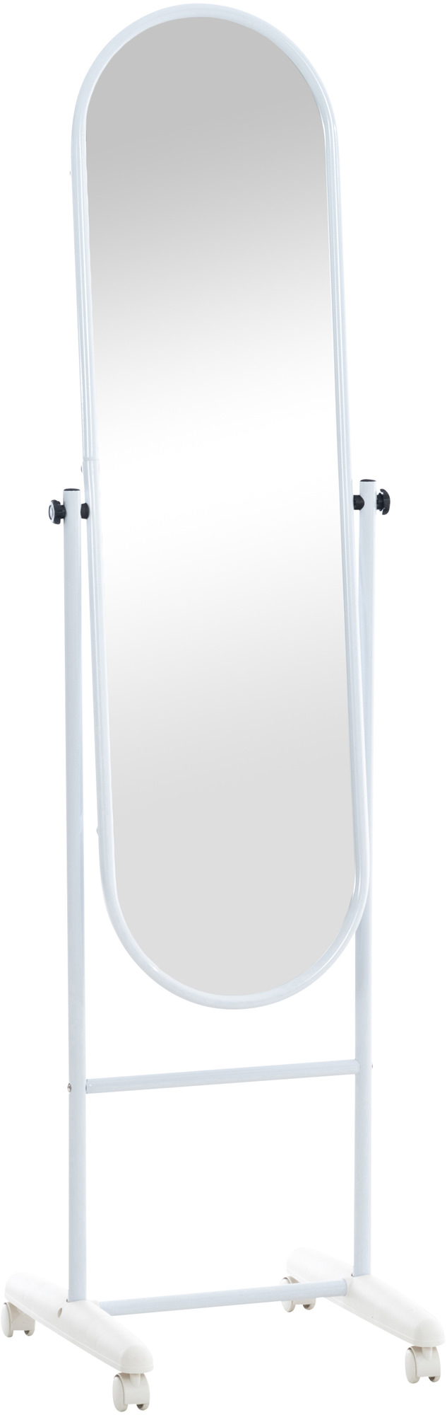 Stojící zrcadlo Nane Oval 317229 - 155x40x42 cm - Bílá