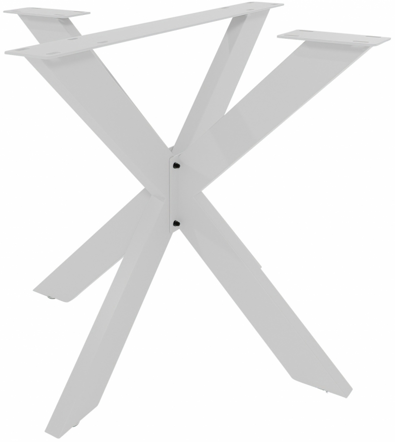 Stolové nohy 318112 Biloxi S - 85x85x71 cm, kov, bílá
