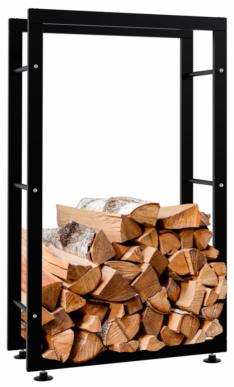 Stojan na dřevo Keri V2 25x60x100, černá