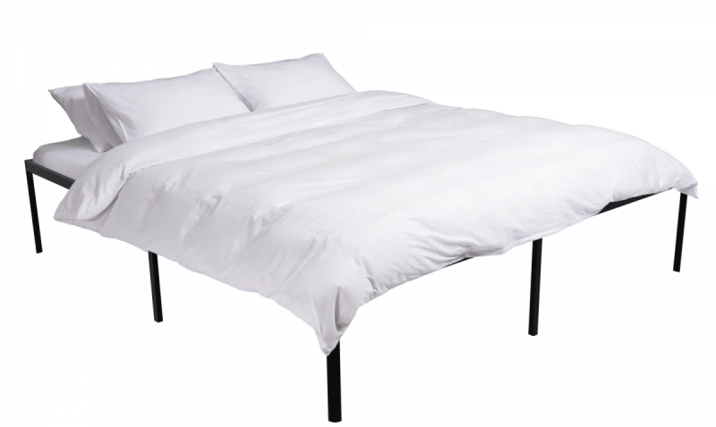 Kovová Postel Hamlin - 200 x 180, v 41 cm - Černá