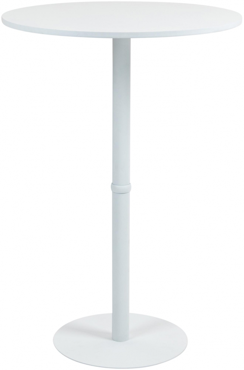 Barový stůl Hereford 75 cm - bílá/bílá