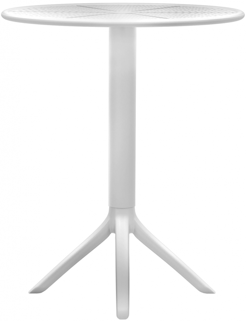 Kulatý stůl Lacota 60 cm - bílá
