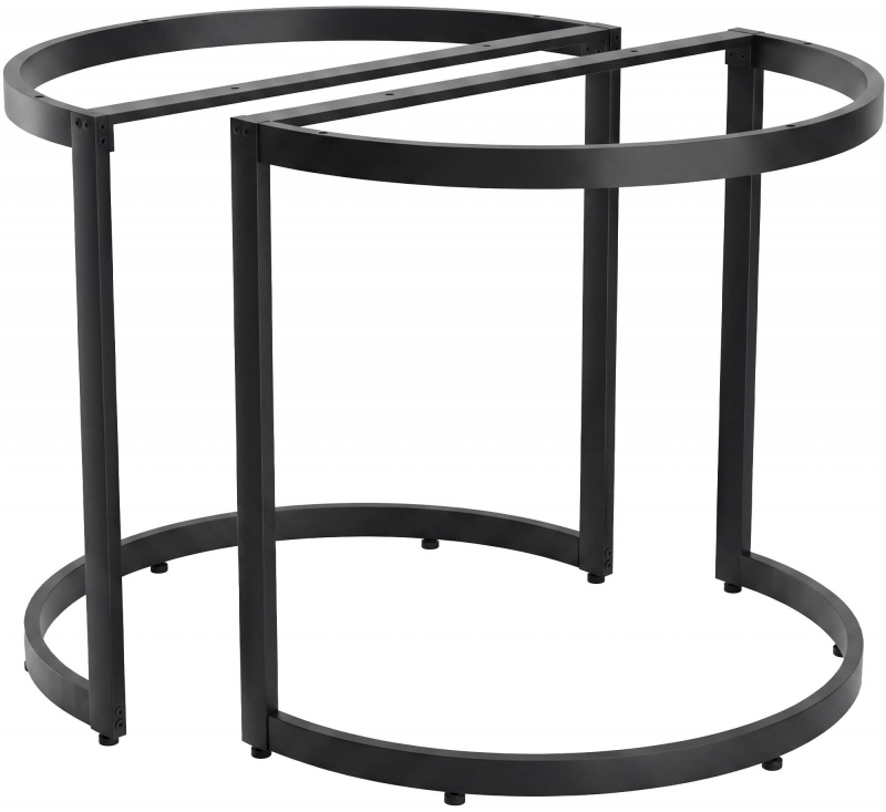 2x stolní nohy Cranford 80x40x72 - černá
