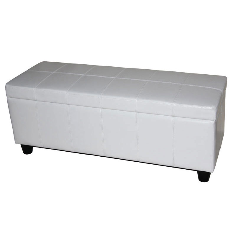 Skladovací lavice Krien 112 x 45 x 45cm - Bílá