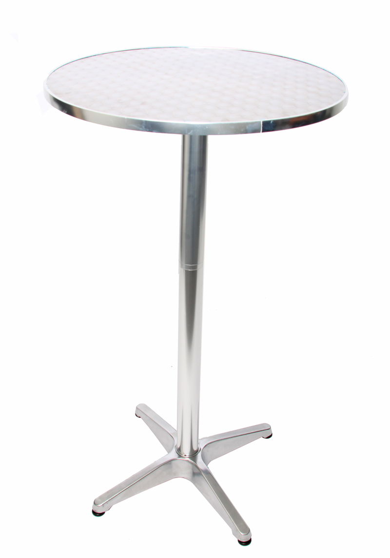Barový bistro stůl kulatý 11352, hliník - v70/110 x Ø60 cm