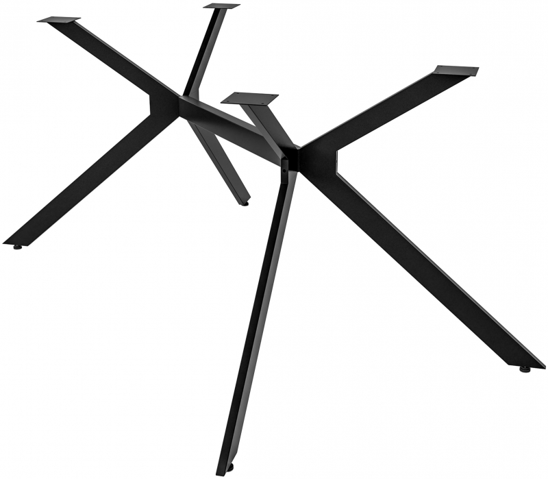 VÝPRODEJ 1ks - Stolové nohy 323438 Cascada S - 135x73x72 cm, kov, industrial černá