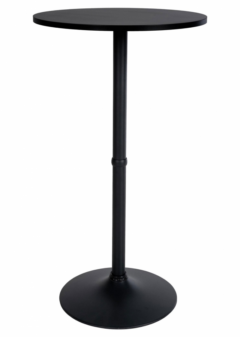 Barový stůl kulatý DS25199, černý / rám černý - v108 x Ø60 cm