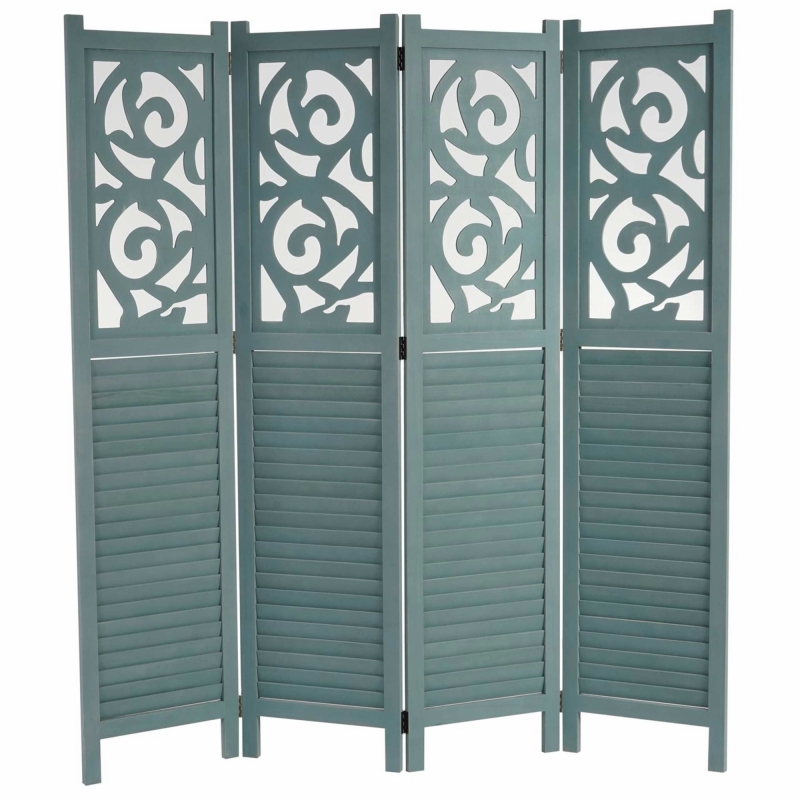Paraván Shabby vintage Istambul  - 170 x 160 cm - Zelená