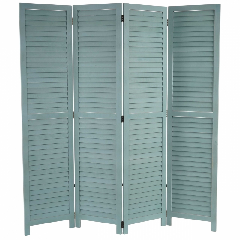 Paraván Shabby vintage C30 - 170 x 160 cm - Zelená