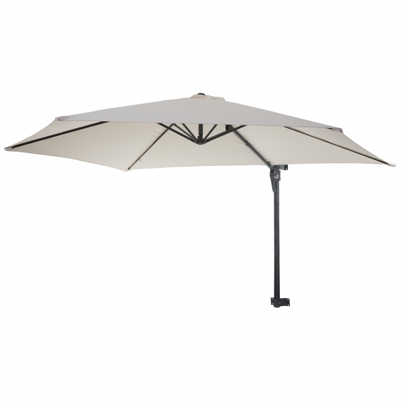 Nástěnný slunečník Casoria 3 m - polyester hliník/ocel - krémová