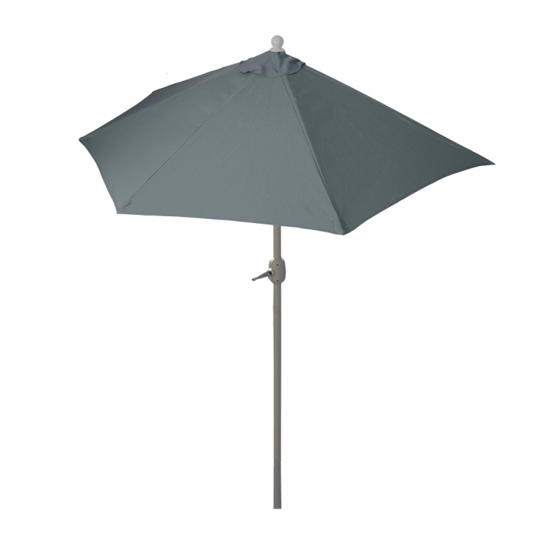 Slunečník půlkruh Parla 270 cm bez stojanu - polyester/hliník - antracit