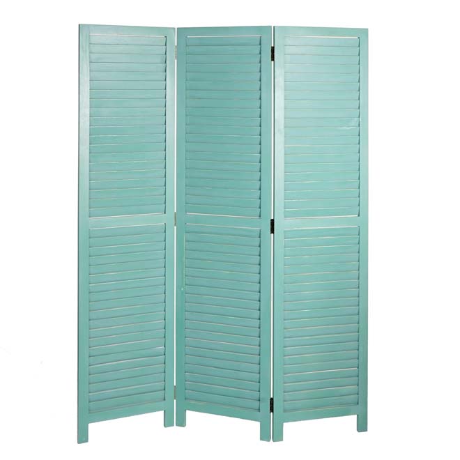 Paraván Shabby vintage C30 - 170 x 120 cm - Zelená