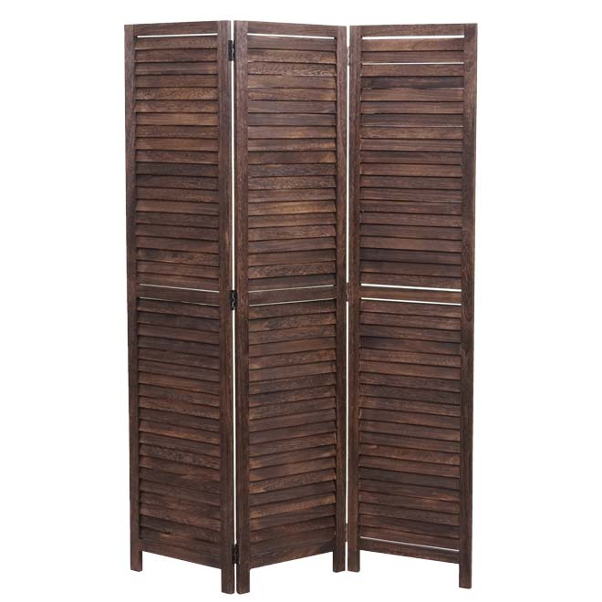 Paraván Shabby vintage C30 - 170 x 120 cm - Hnědá