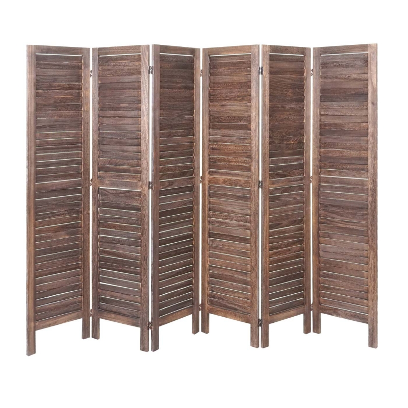 Paraván Shabby vintage G30 - 170 x 240 cm - Hnědá