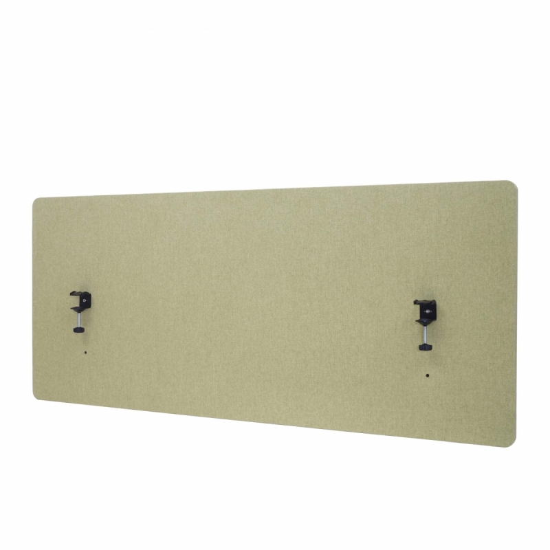 Akustický panel na stůl HWC-G75 - dvoustěnná látka/textil - 60x140 - zelená