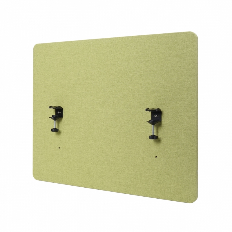 Akustický panel na stůl HWC-G75 - dvoustěnná látka/textil - 60x75cm - zelená