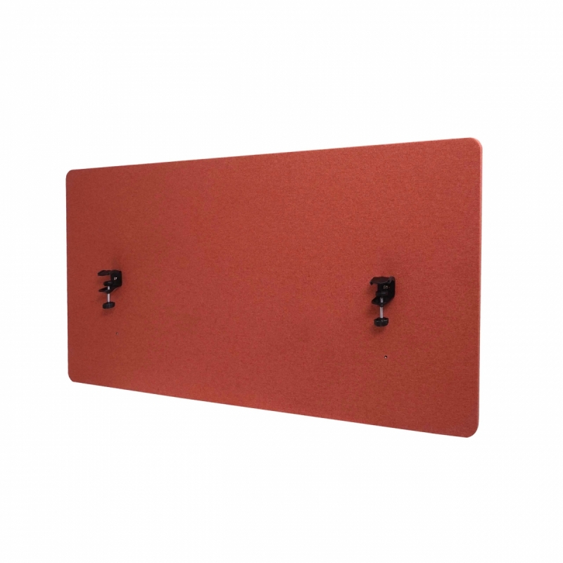 Akustický panel na stůl HWC-G75 - dvoustěnná látka/textil - 60x120 - hnědá