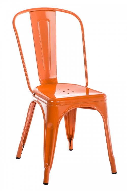 Kovová židle Ben - Oranžová