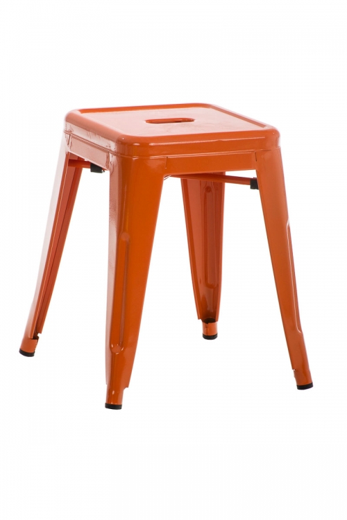 Stohovatelná kovová židle Arm - Oranžová