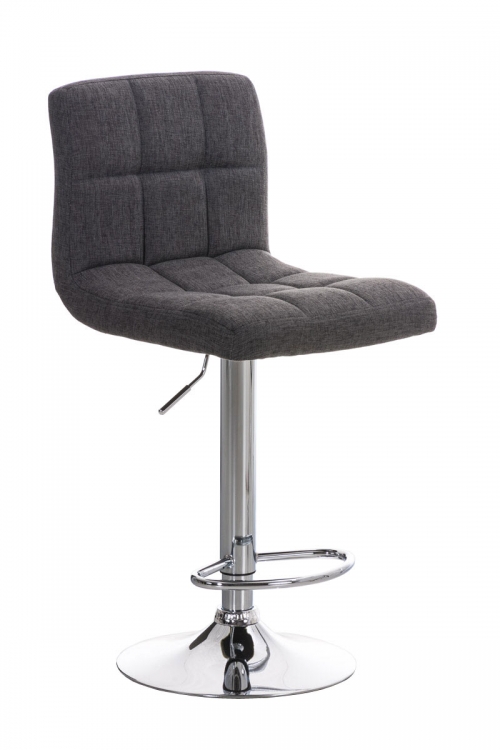 Barová židle Peru - látka - Světle šedá