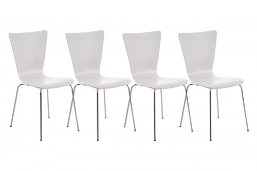 Židle Aaron (SET 4 ks) - Bílá