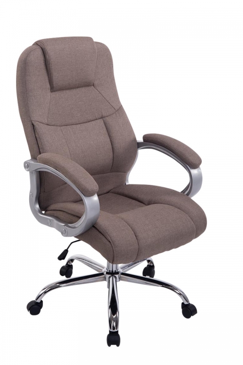 Kancelářská XXL židle Apol látka - Šedo-hnědá (Taupe)