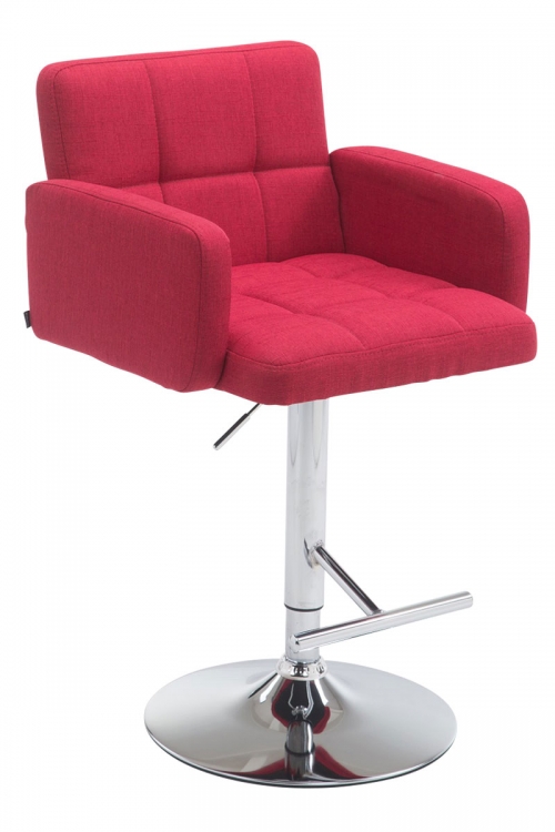 Barová židle DS1038899 látka - Červená