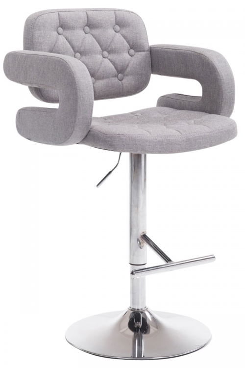 Barová židle Belfast látka - Šedá