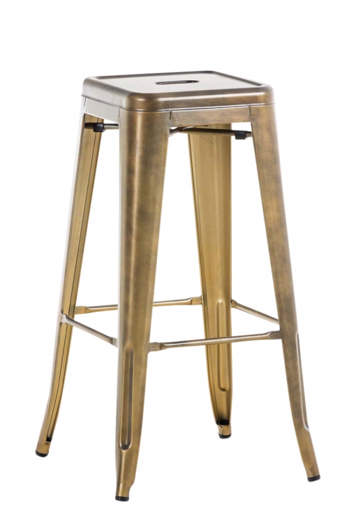 Kovová barová židle Josh - Zlatá