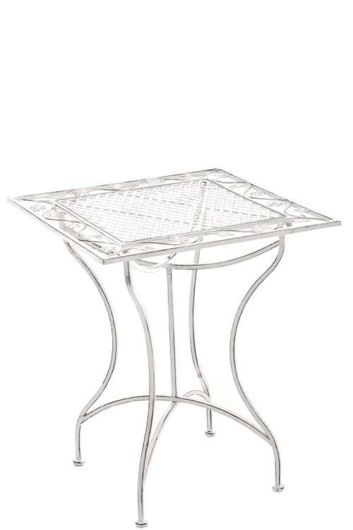 Kovový stůl GS19599 - Bílá antik