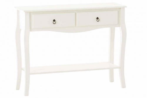Konzolový stolek konzola Liv ~ 78 x 100 x 33 cm - Bílá