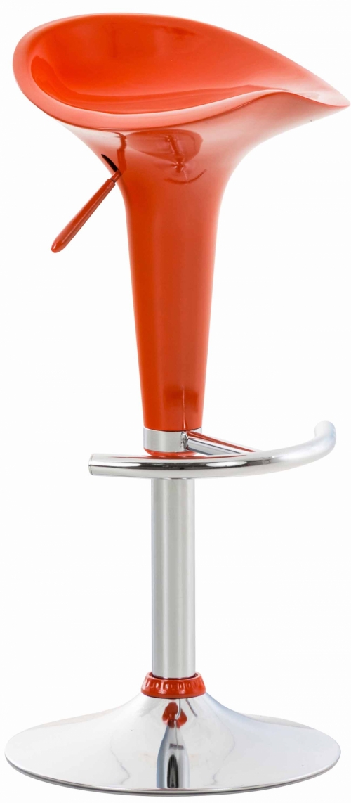 Plastová barová židle Shine - Oranžová