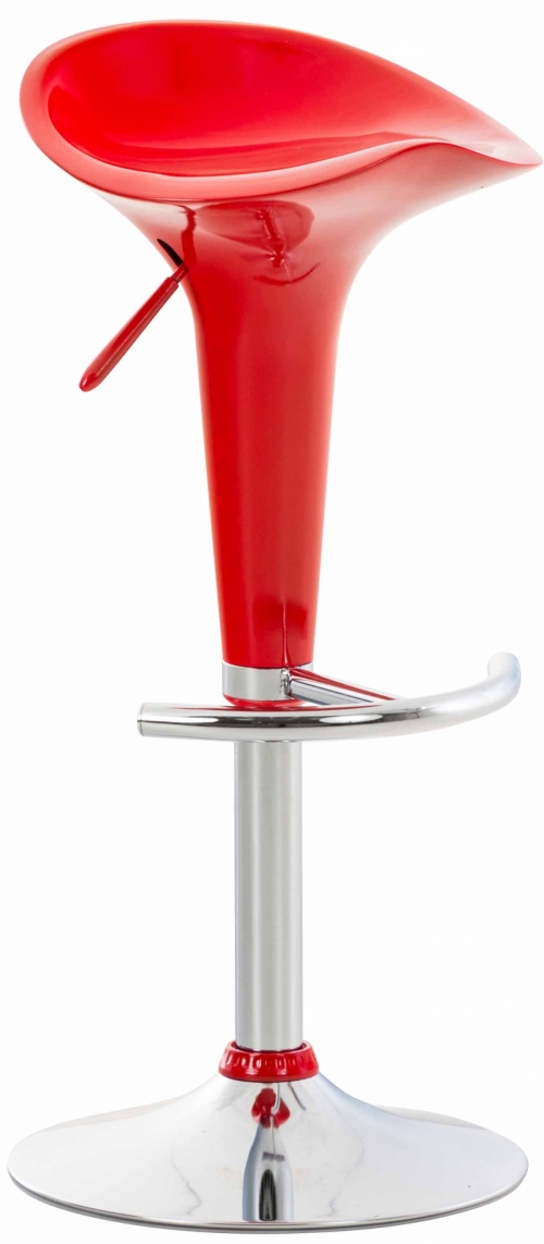Plastová barová židle Shine - Červená