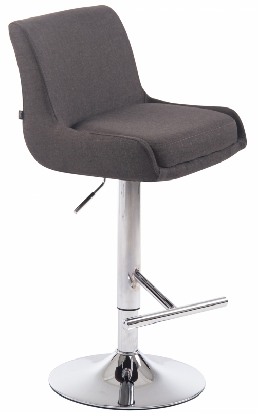 Barová židle Club 2 látka - Tmavě šedá