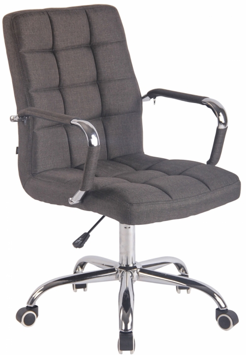 Kancelářská židle Deli ~ látka - Tmavě šedá