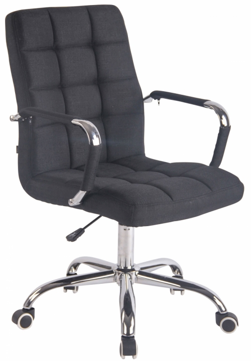 Kancelářská židle Deli ~ látka - Černá