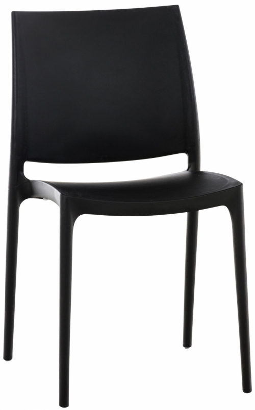 Plastová židle May - Černá
