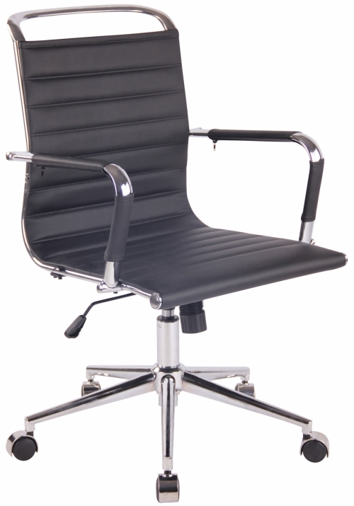Kancelářská židle Barton ~ koženka - Černá