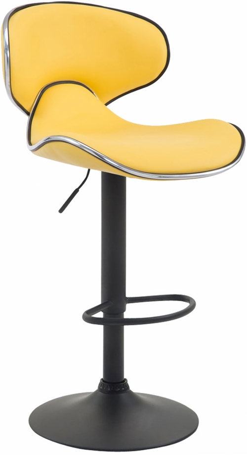 Barová židle Las Vegas 2 ~ černá podnož - Žlutá