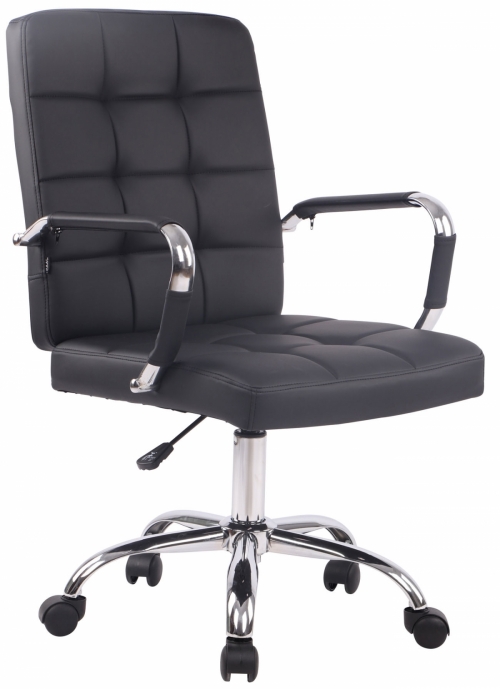 Kancelářská židle D-Pro ~ koženka - Černá