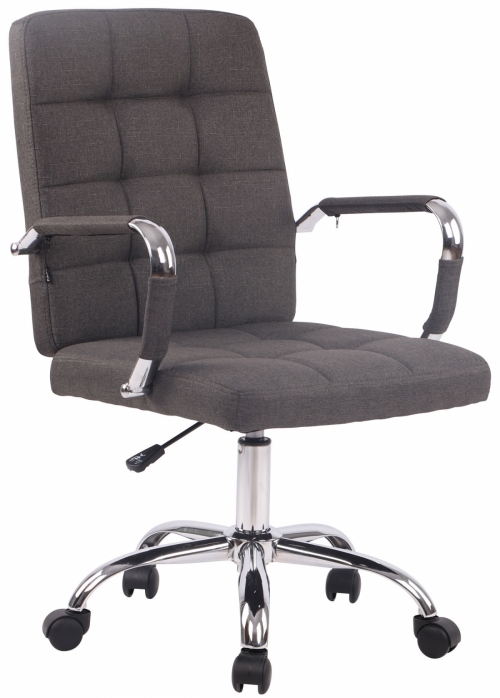 Kancelářská židle D-Pro látka - Tmavě šedá