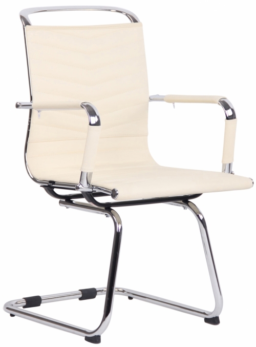 Jednací konferenční židle Burnley ~ kůže - Krémová