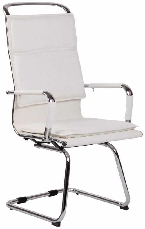 Rokovací konferenční židle Bedford ~ koženka - Bílá