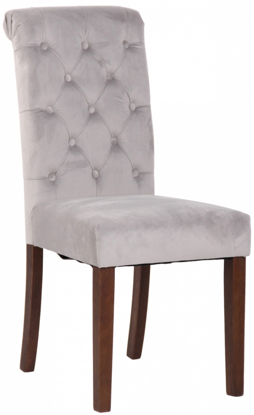 Jídelní židle Lisburn  - samet - Šedá