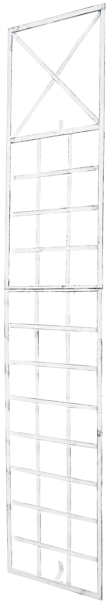 Mřížka na popínavé rostliny Trigo - 198 x 40 cm - Bílá antik