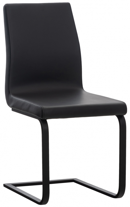 Jídelní židle Belley ~ kovové nohy černé - Černá