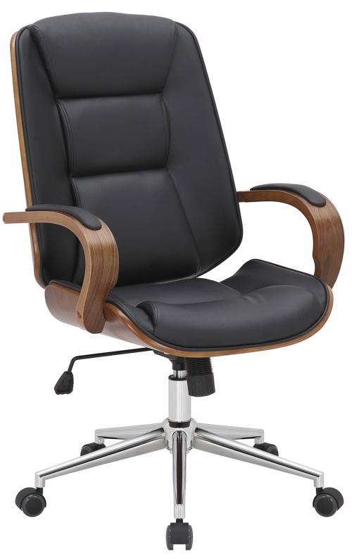 Kancelářská židle Yankton - Ořech / - Černá