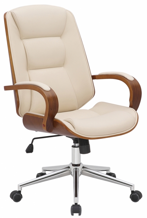 Kancelářská židle Yankton - Ořech /cream